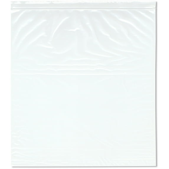 Plymor 12" x 13" (Case of 1,000), 2 Mil Zipper Reclosable Plastic Bags