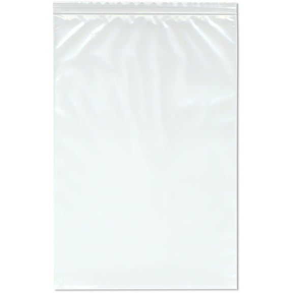 Plymor 12" x 18" (Pack of 100), 4 Mil Heavy Duty Zipper Reclosable Plastic Bags