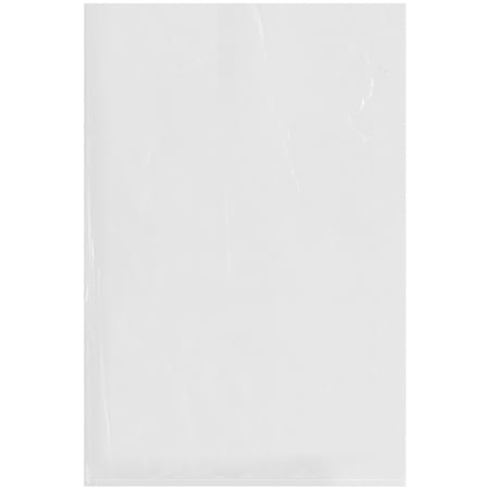 Plymor 12" x 18" (Pack of 50), 6 Mil Flat Open Clear Plastic Poly Bags