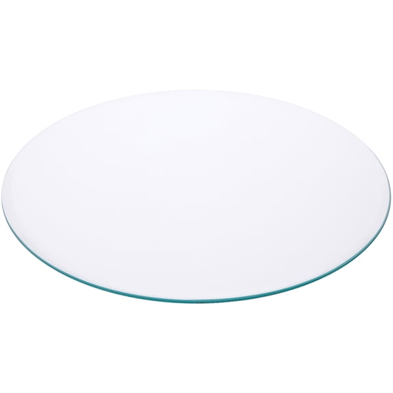 Plymor 14" Round, 5mm Thick Beveled Clear Glass Circle