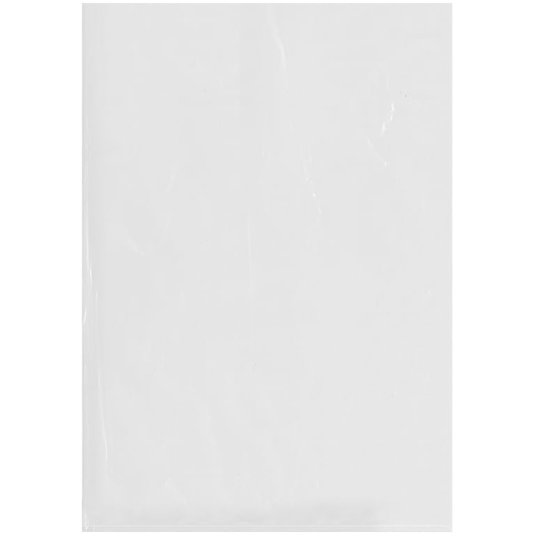 Lot De 100 Sacs Plastiques Plats Transparents ULINE - Dimensions 14 X 24 Pouces, épaisseur 1 MIL