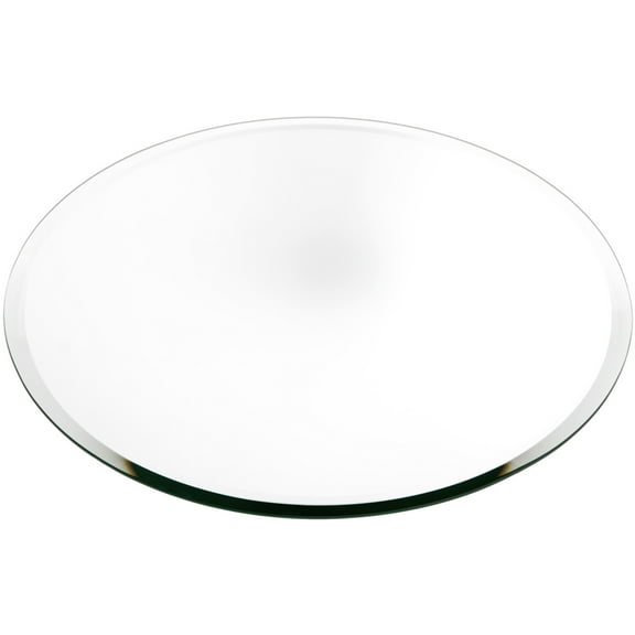Plymor 18" Round, 5mm Thick Beveled Glass Mirror Circle