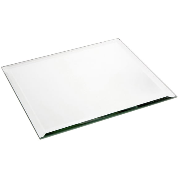 Plymor 18" Square, 5mm Thick Beveled Glass Mirror, Pack of 4
