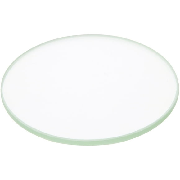 Plymor 2.5" Round, 3mm Thick Non-Beveled Clear Glass Circle, Pack of 3