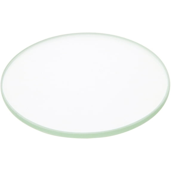 Plymor 2.5" Round, 3mm Thick Non-Beveled Clear Glass Circle, Pack of 6
