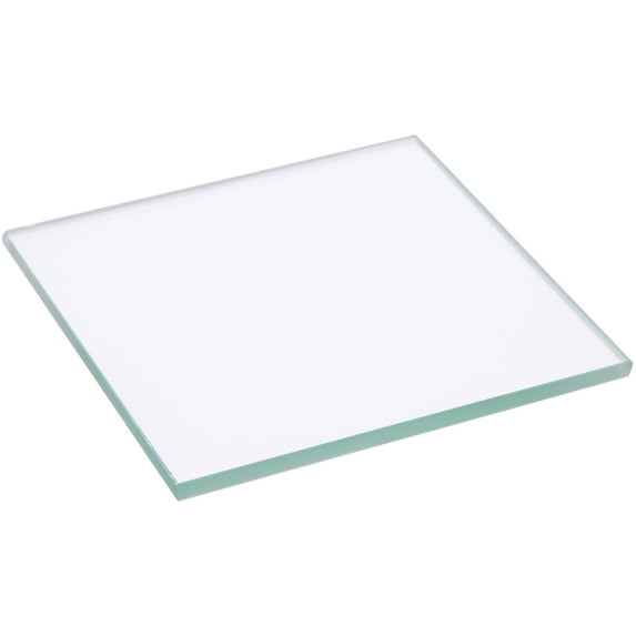 Plymor 2.5" Square, 3mm Thick Non-Beveled Clear Glass, Pack of 72