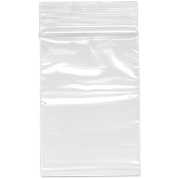 Plymor 2.5" x 3.5" (Pack of 500), 2 Mil Zipper Reclosable Plastic Bags