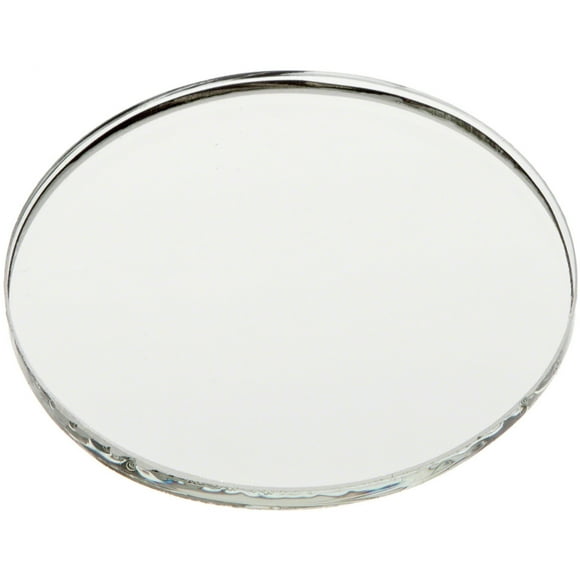Plymor 2" Round, 3mm Thick Non-Beveled Glass Mirror Circle, Pack of 2