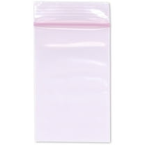 Plymor 2" x 3" (Case of 1,000), 2 Mil Anti-Static Zipper Reclosable Plastic Bags