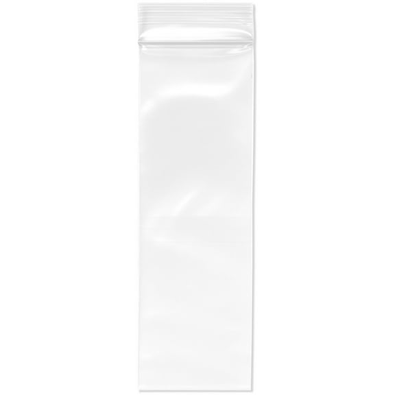 Plymor 2" x 6" (Pack of 200), 4 Mil Heavy Duty Zipper Reclosable Plastic Bags