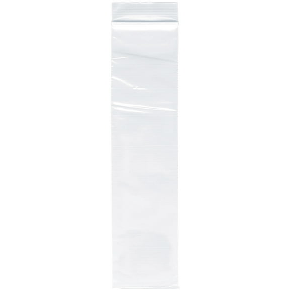 Plymor 2" x 9" (Pack of 500), 2 Mil Zipper Reclosable Plastic Bags