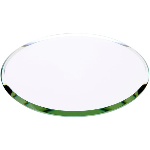 Plymor 3.5" Round, 3mm Thick Beveled Glass Mirror Circle, Pack of 3