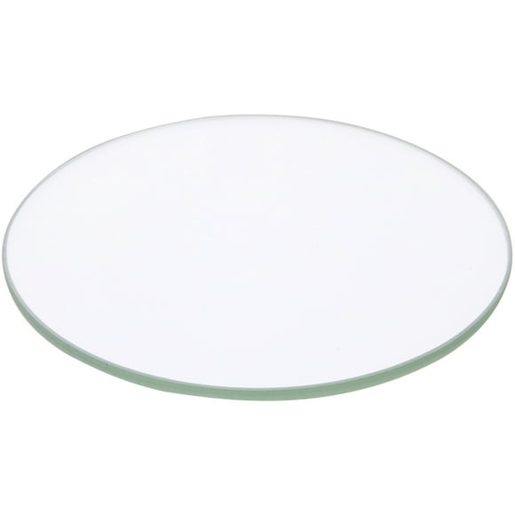 Plymor 3.5" Round, 3mm Thick Non-Beveled Clear Glass Circle, Pack of 24