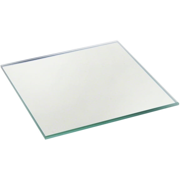 Plymor 3.5" Square, 3mm Thick Non-Beveled Glass Mirror, Pack of 12