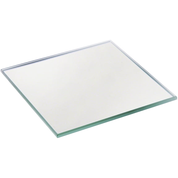 Plymor 3" Square, 3mm Thick Non-Beveled Glass Mirror, Pack of 12