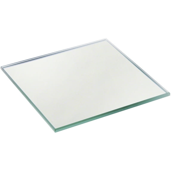 Plymor 3" Square, 3mm Thick Non-Beveled Glass Mirror, Pack of 12