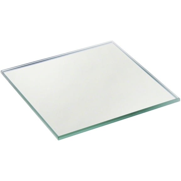 Plymor 3" Square, 3mm Thick Non-Beveled Glass Mirror, Pack of 6