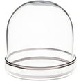 thumbnail image 1 of Plymor 3" x 3" Glass Display Dome Cloche with Silver Rim (Silver Rim Glass Tray Base), 1 of 2
