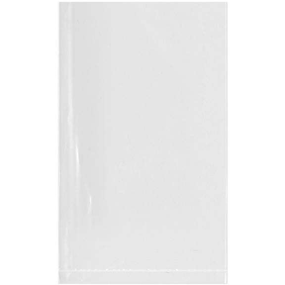 Plymor 3" x 5" (Case of 1,000), 2 Mil Flat Open Clear Plastic Poly Bags