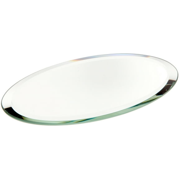 Plymor 3" x 5" Oval, 3mm Thick Beveled Glass Mirror