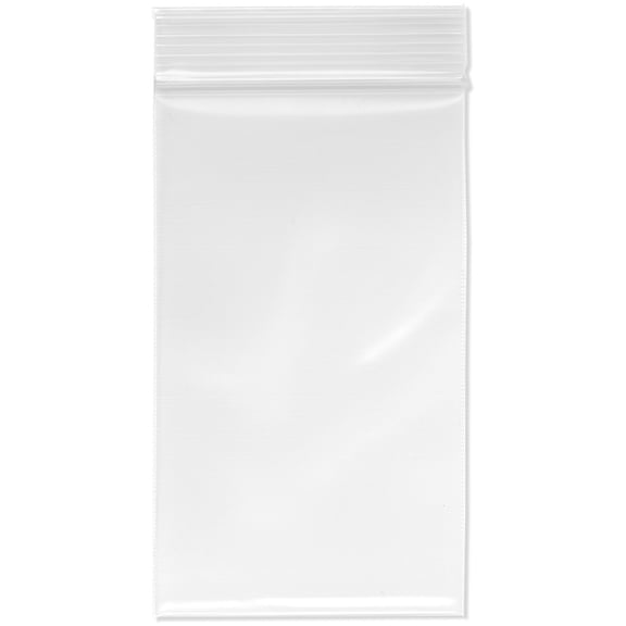 Plymor 3" x 5" (Pack of 100), 6 Mil Industrial Duty Zipper Reclosable Plastic Bags