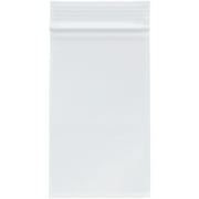 Plymor 3" x 5" (Pack of 500), 2 Mil Zipper Reclosable Plastic Bags
