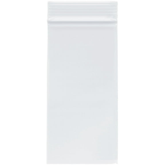 Plymor 3" x 6" (Pack of 200), 2 Mil Zipper Reclosable Plastic Bags