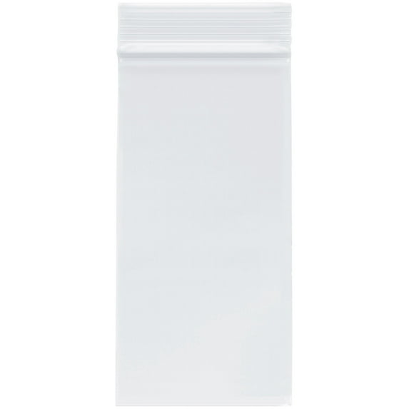 Plymor 3" x 6" (Pack of 200), 2 Mil Zipper Reclosable Plastic Bags
