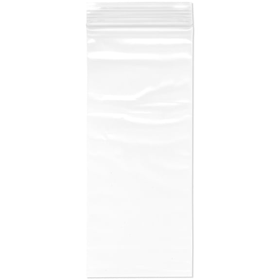 Plymor 3" x 7" (Case of 6,000), 2 Mil Zipper Reclosable Plastic Bags