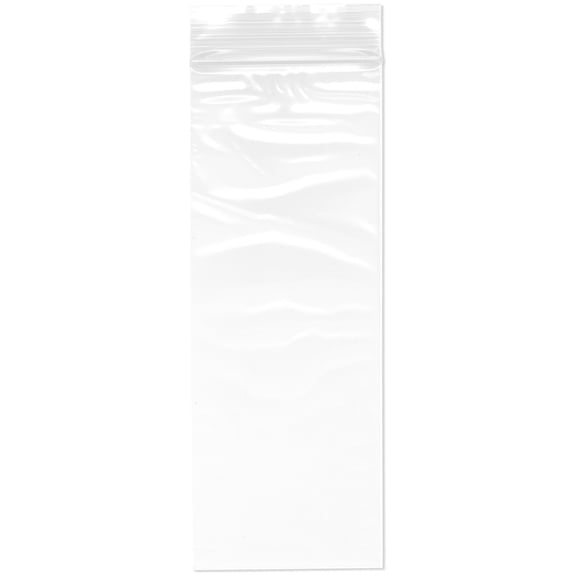 Plymor 3" x 8" (Case of 1,000), 2 Mil Zipper Reclosable Plastic Bags