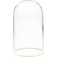 thumbnail image 1 of Plymor 4.5" x 8" Glass Display Dome Cloche with Gold Rim (no Base), Pack of 6, 1 of 3