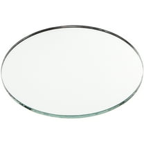 Plymor 4" Round, 3mm Thick Non-Beveled Glass Mirror Circle, Pack of 2