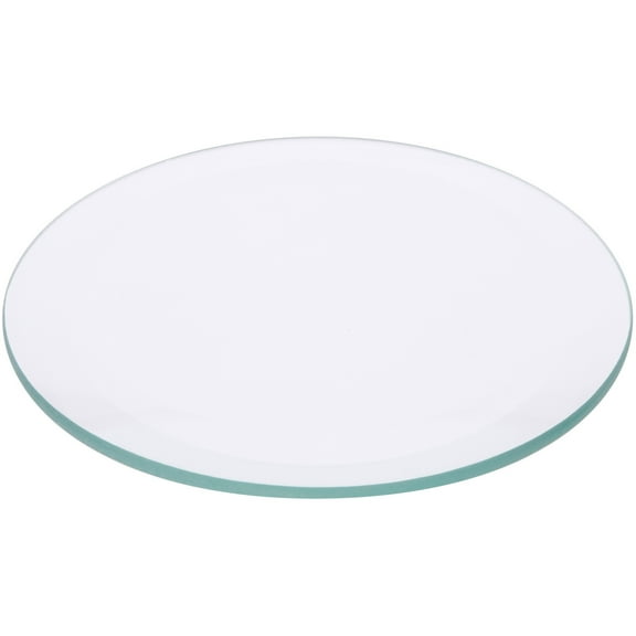 Plymor 4" Round, 5mm Thick Beveled Clear Glass Circle