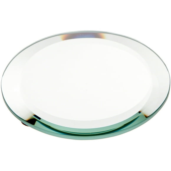 Plymor 4" Round, 5mm Thick Beveled Glass Mirror Circle