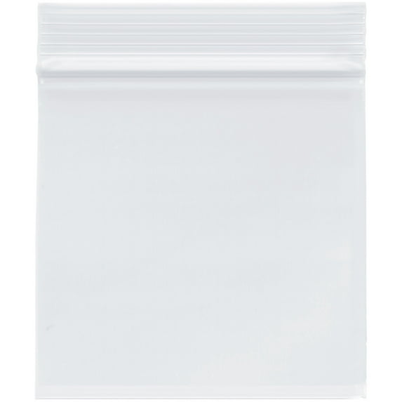 Plymor 4" x 4" (Case of 8,000), 2 Mil Zipper Reclosable Plastic Bags