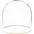 thumbnail image 1 of Plymor 4" x 4" Glass Display Dome Cloche with Gold Rim (no Base), Pack of 6, 1 of 2