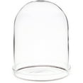 thumbnail image 1 of Plymor 4" x 5.5" Glass Display Dome Cloche with Silver Rim (Clear Glass Tray Base), 1 of 3