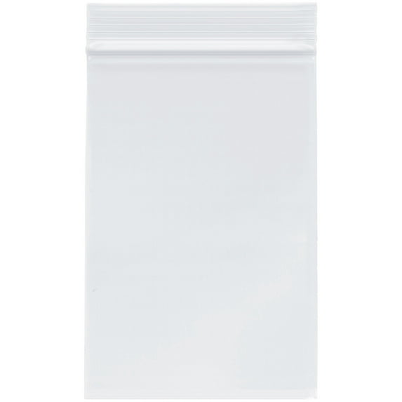 Plymor 4" x 6" (Case of 1,000), 2 Mil Zipper Reclosable Plastic Bags