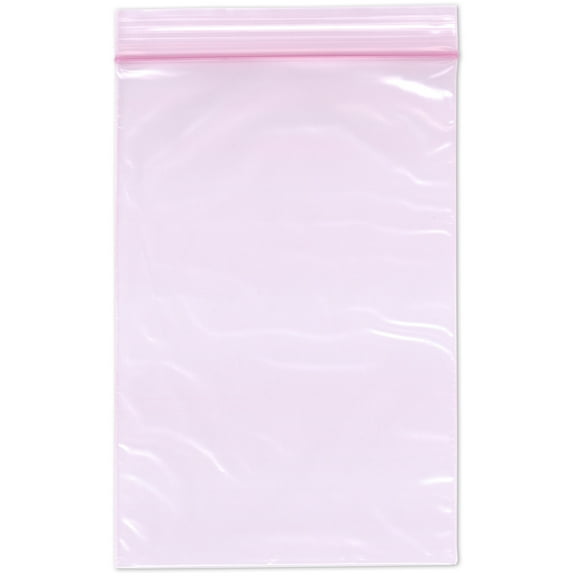 Plymor 4" x 6" (Pack of 200), 2 Mil Anti-Static Zipper Reclosable Plastic Bags