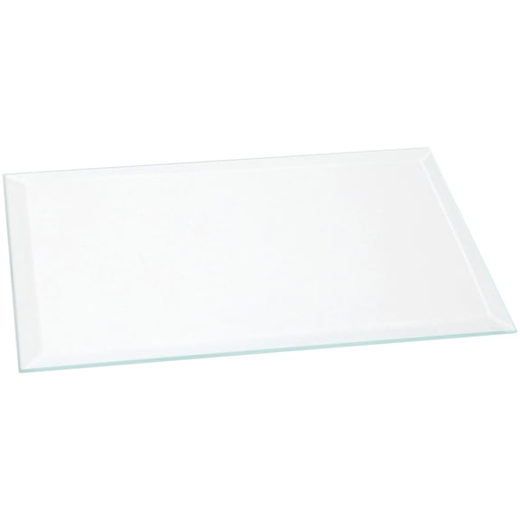 Plymor 4" x 6" Rectangle, 3mm Thick Beveled Clear Glass, Pack of 2