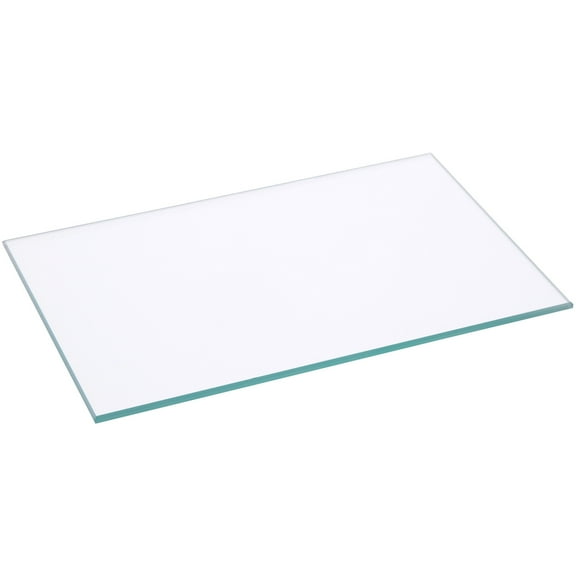 Plymor 4" x 6" Rectangle, 3mm Thick Non-Beveled Clear Glass, Pack of 24