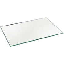 Plymor 4" x 6" Rectangle, 3mm Thick Non-Beveled Glass Mirror, Pack of 2