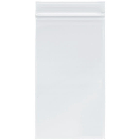 Plymor 4" x 7" (Pack of 200), 2 Mil Zipper Reclosable Plastic Bags