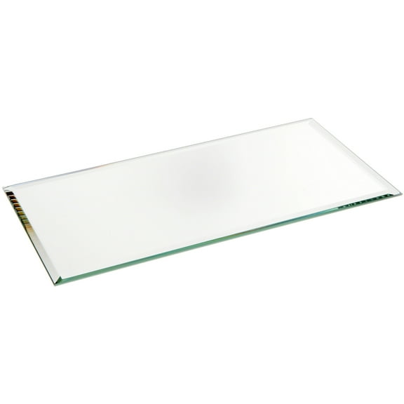 Plymor 4" x 8" Rectangle, 3mm Thick Beveled Glass Mirror