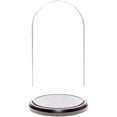 thumbnail image 1 of Plymor 5.5" x 11" Glass Display Dome Cloche (Black MDF Wood Base), 1 of 3