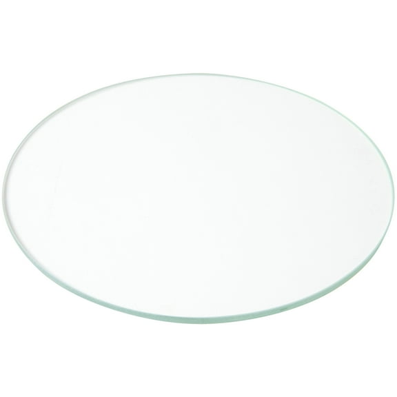 Plymor 5" Round, 3mm Thick Non-Beveled Clear Glass Circle, Pack of 3