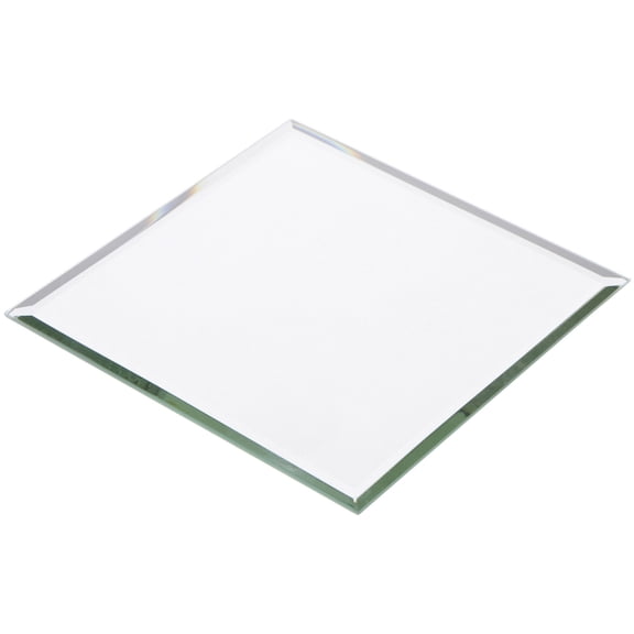 Plymor 5" Square, 3mm Thick Beveled Glass Mirror, Pack of 24
