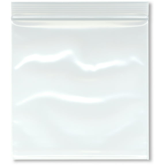 Plymor 5" x 5" (Pack of 500), 4 Mil Heavy Duty Zipper Reclosable Plastic Bags