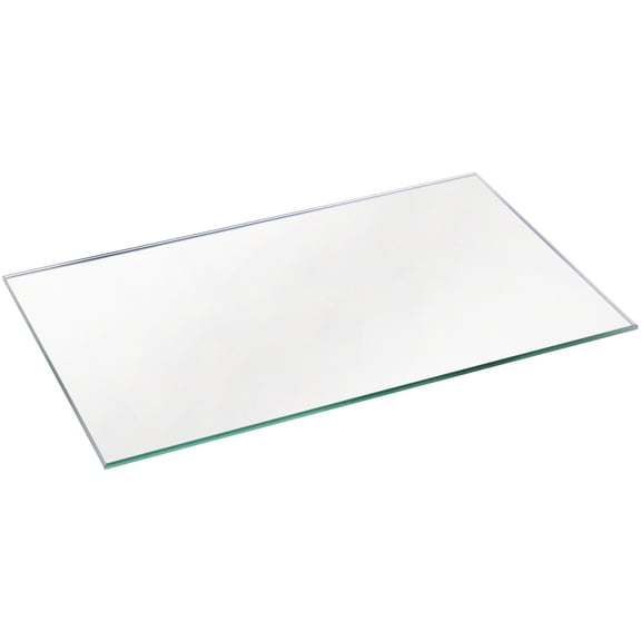 Plymor 5" x 8" Rectangle, 3mm Thick Non-Beveled Glass Mirror, Pack of 12