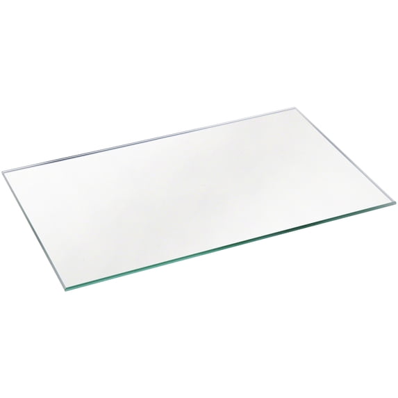 Plymor 5" x 8" Rectangle, 3mm Thick Non-Beveled Glass Mirror, Pack of 72